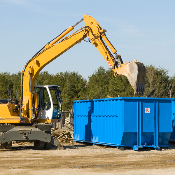 can i request a rental extension for a residential dumpster in Rudyard